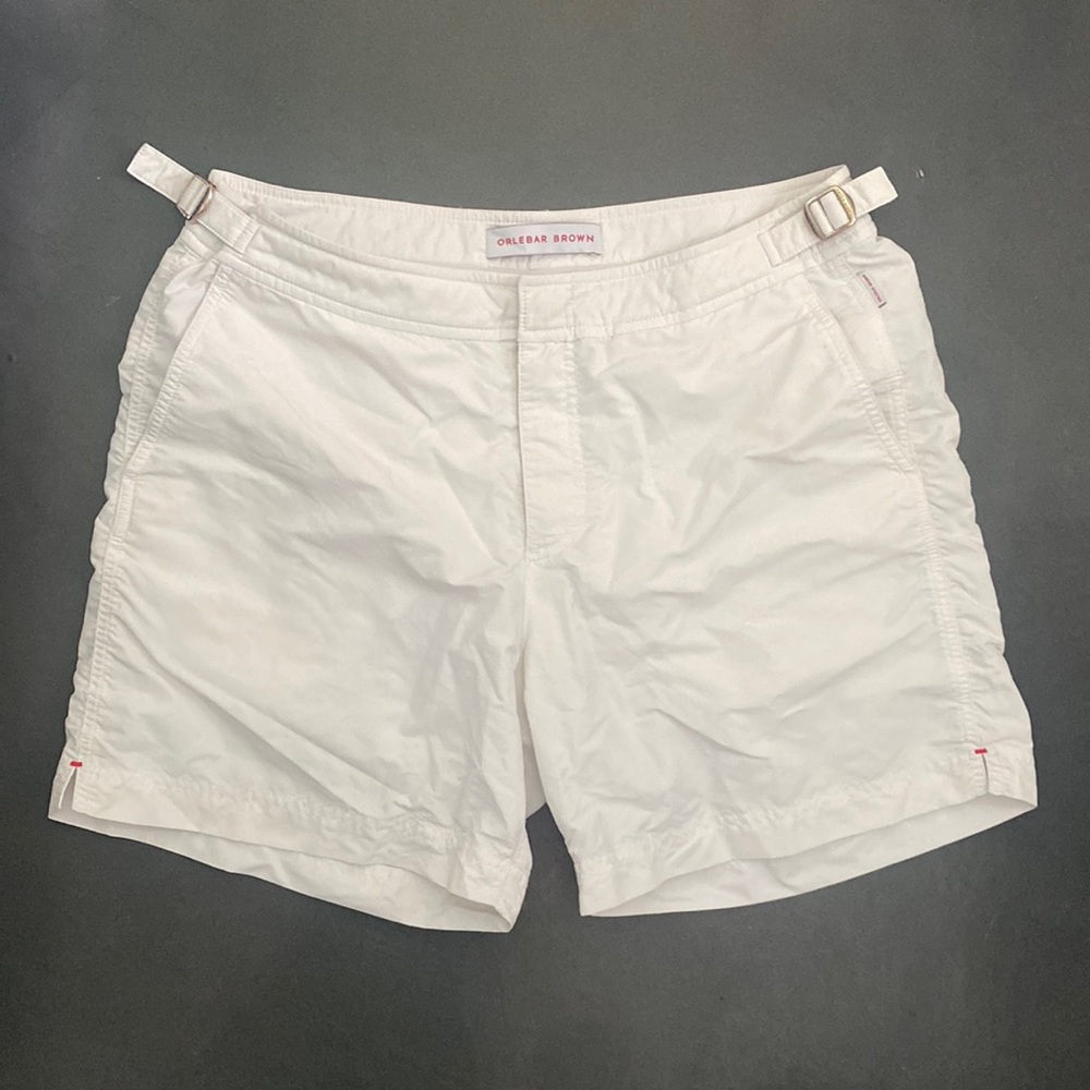 Orlebar Brown Bulldog Swim Trunks - White Sz 32